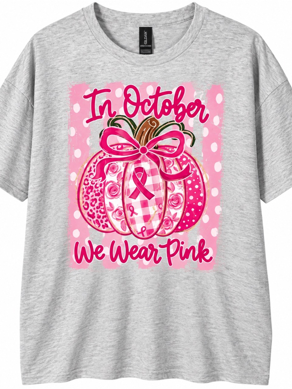 Adult XL NWOT In October We Wear Pink Graphic Tee